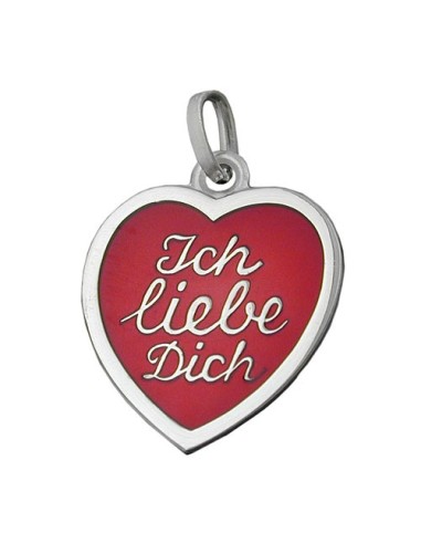 Hängsmycke Heart Ich Liebe Dich Silver 925