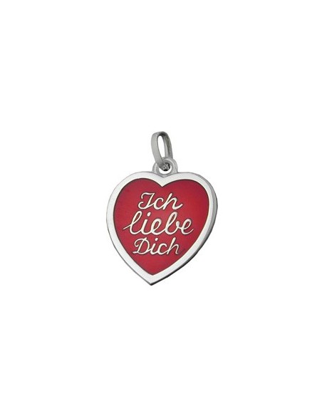 Hängsmycke Heart Ich Liebe Dich Silver 925