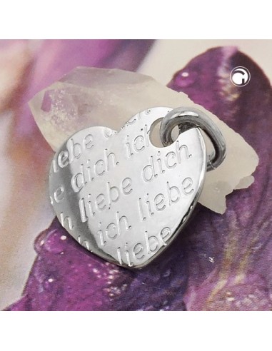 Hängsmycke Heart Ich Liebe Dich Silver 925
