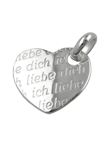 Hängsmycke Heart Ich Liebe Dich Silver 925
