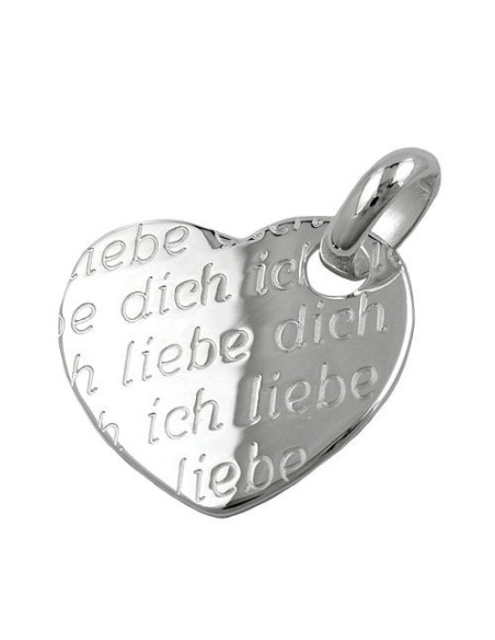 Hängsmycke Heart Ich Liebe Dich Silver 925