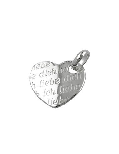 Hängsmycke Heart Ich Liebe Dich Silver 925