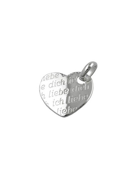 Hängsmycke Heart Ich Liebe Dich Silver 925