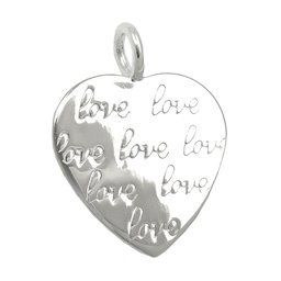 Hängsmycke Heart Imprinting Love Silver 925
