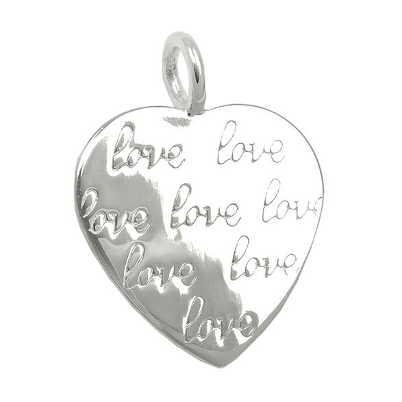 Hängsmycke Heart Imprinting Love Silver 925