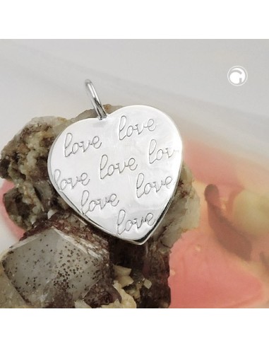 Hängsmycke Heart Imprinting Love Silver 925