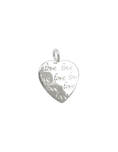 Hängsmycke Heart Imprinting Love Silver 925