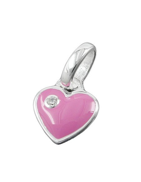 Hängsmycke Heart Pink Zirconia Silver 925