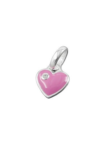 Hängsmycke Heart Pink Zirconia Silver 925