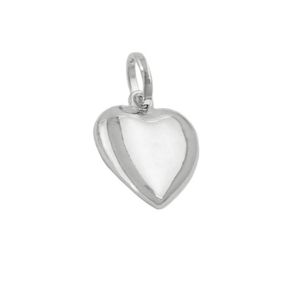 Hängsmycke Heart Rhodium Plated Silver 925