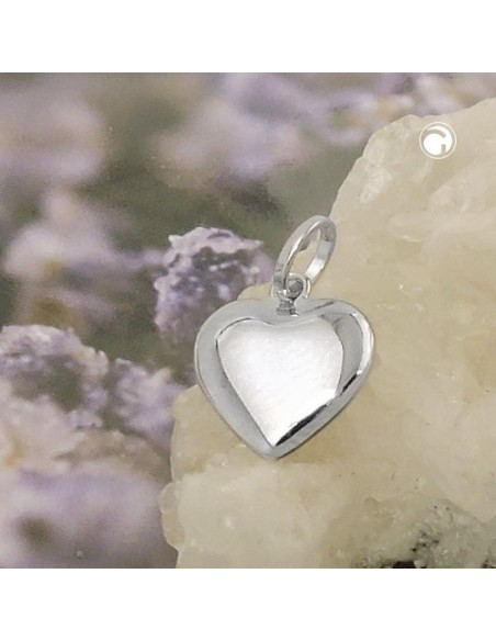 Hängsmycke Heart Rhodium Plated Silver 925