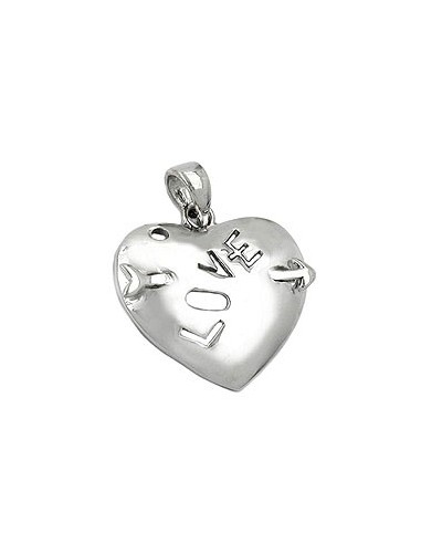 Hängsmycke Heart With Bow Silver 925
