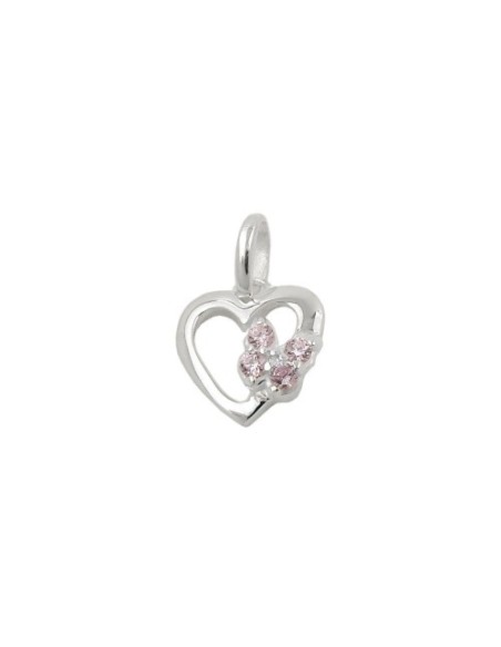 Hängsmycke Heart With Butterfly Silver 925