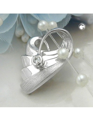 Hängsmycke Heart With Zirconia Silver 925