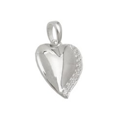 Hängsmycke Heart With Zirconia Silver 925