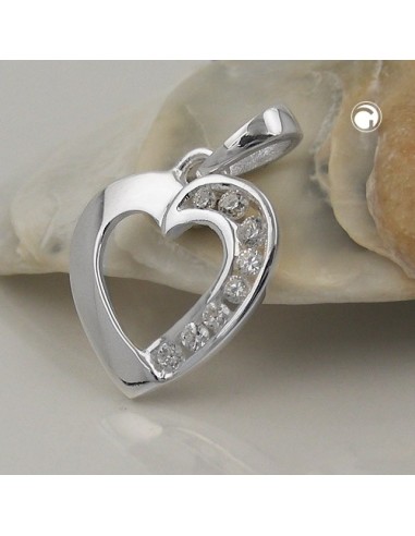 Hängsmycke Heart With Zirconia Silver 925
