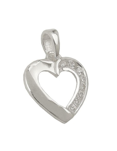 Hängsmycke Heart With Zirconia Silver 925