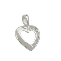 Hängsmycke Heart With Zirconia Silver 925