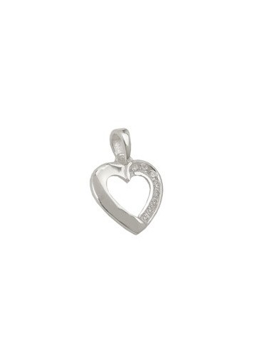 Hängsmycke Heart With Zirconia Silver 925