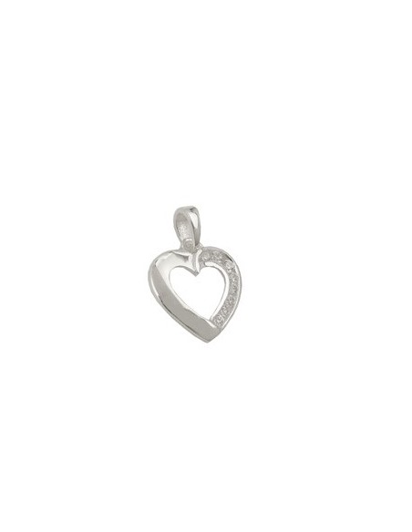 Hängsmycke Heart With Zirconia Silver 925