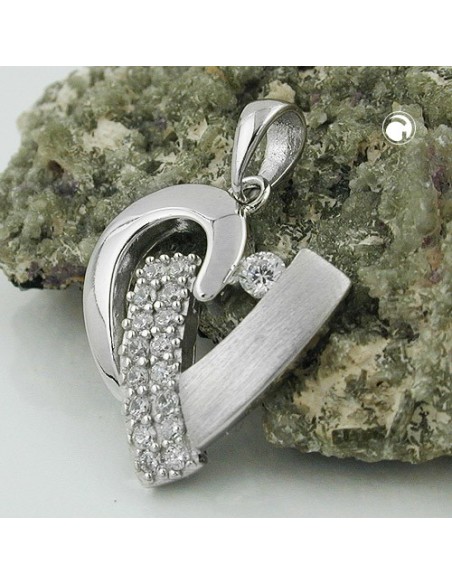 Hängsmycke Heart With Zirconia Silver 925