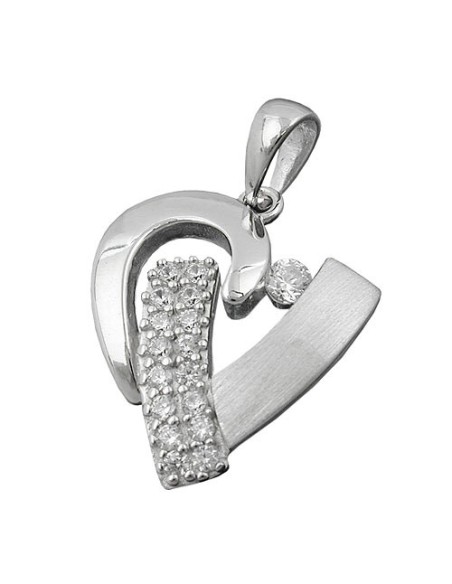 Hängsmycke Heart With Zirconia Silver 925