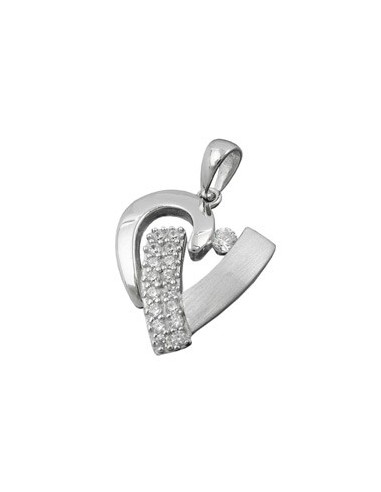 Hängsmycke Heart With Zirconia Silver 925