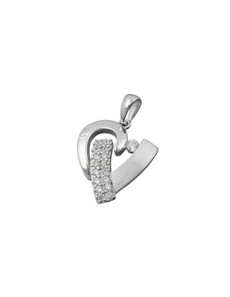 Hängsmycke Heart With Zirconia Silver 925
