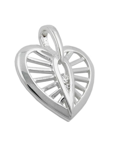 Hängsmycke Heart With Zirconia Silver 925