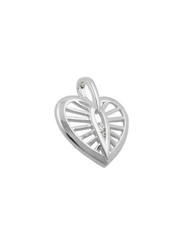 Hängsmycke Heart With Zirconia Silver 925