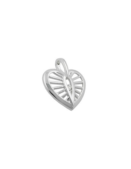 Hängsmycke Heart With Zirconia Silver 925