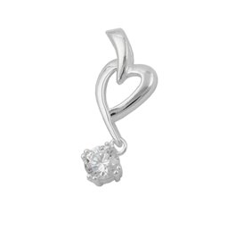 Hängsmycke Heart With Zirconia Silver 925
