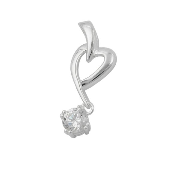 Hängsmycke Heart With Zirconia Silver 925