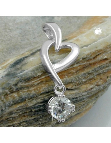 Hängsmycke Heart With Zirconia Silver 925