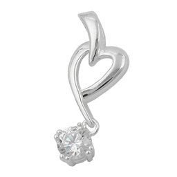 Hängsmycke Heart With Zirconia Silver 925
