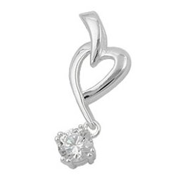 Hängsmycke Heart With Zirconia Silver 925