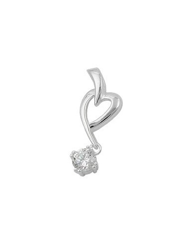 Hängsmycke Heart With Zirconia Silver 925
