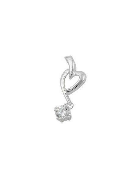 Hängsmycke Heart With Zirconia Silver 925