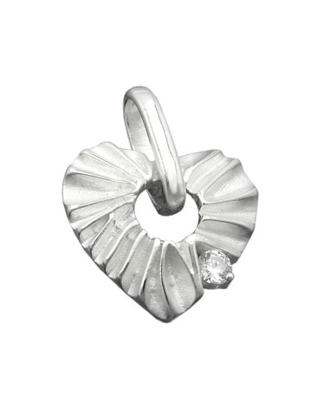 Hängsmycke Heart With Zirconia Silver 925