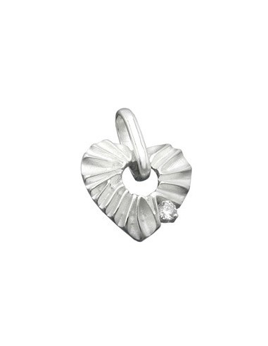Hängsmycke Heart With Zirconia Silver 925