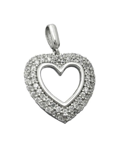 Hängsmycke Heart With Zirconia Silver 925