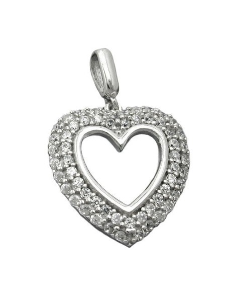 Hängsmycke Heart With Zirconia Silver 925