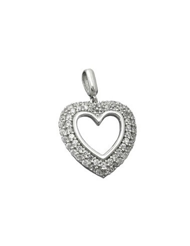 Hängsmycke Heart With Zirconia Silver 925