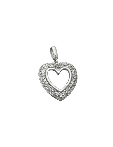 Hängsmycke Heart With Zirconia Silver 925