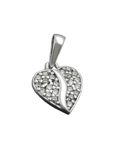 Hängsmycke Heart With Zirconia Silver 925