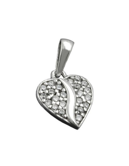 Hängsmycke Heart With Zirconia Silver 925