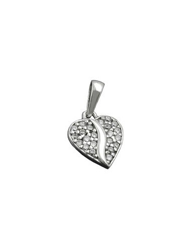 Hängsmycke Heart With Zirconia Silver 925