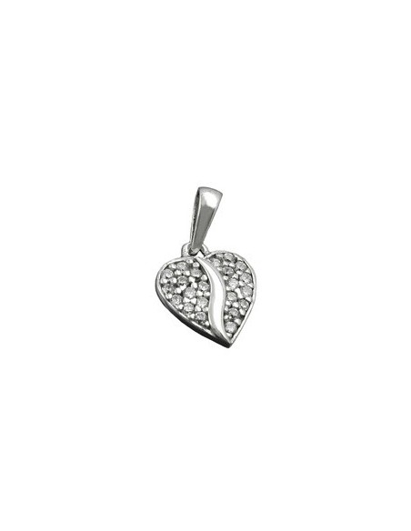 Hängsmycke Heart With Zirconia Silver 925