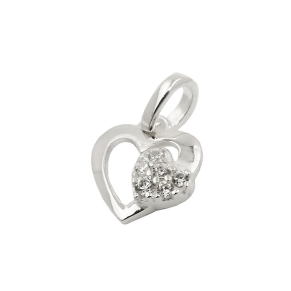 Hängsmycke Heart With Zirconia Silver 925