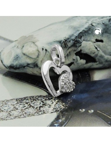 Hängsmycke Heart With Zirconia Silver 925